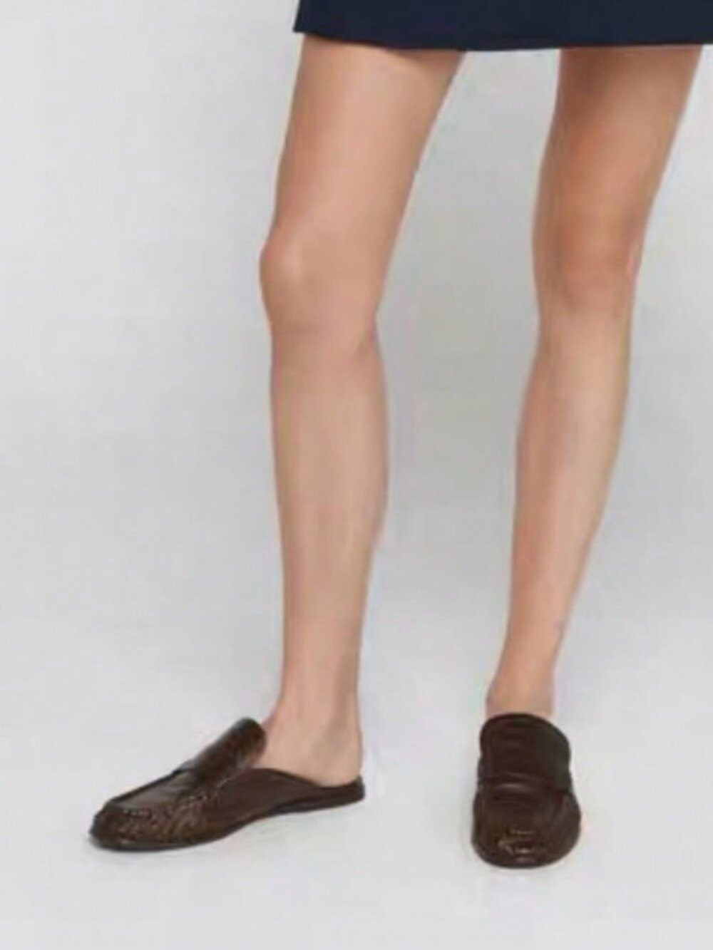 Burgundy Casual Women's Ruched Backless Loafers